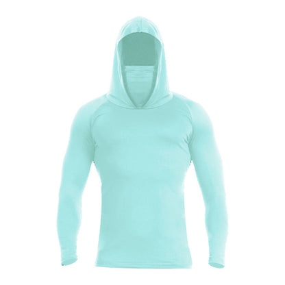 UV-skyddande Solskyddshuvtröja med Ansiktsmask