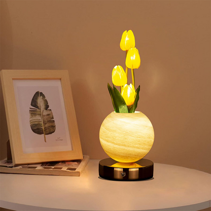 KiddieGlow™ Nattlampa Tulpanbukett – LED-bordslampa