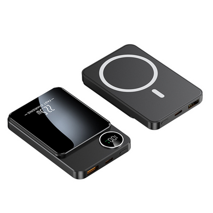 Magnetisk Powerbank 10000mAh för Resor – 22.5W Kabel och 15W Trådlös Snabbladdning