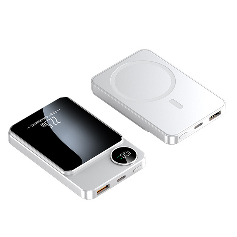Magnetisk Powerbank 10000mAh för Resor – 22.5W Kabel och 15W Trådlös Snabbladdning