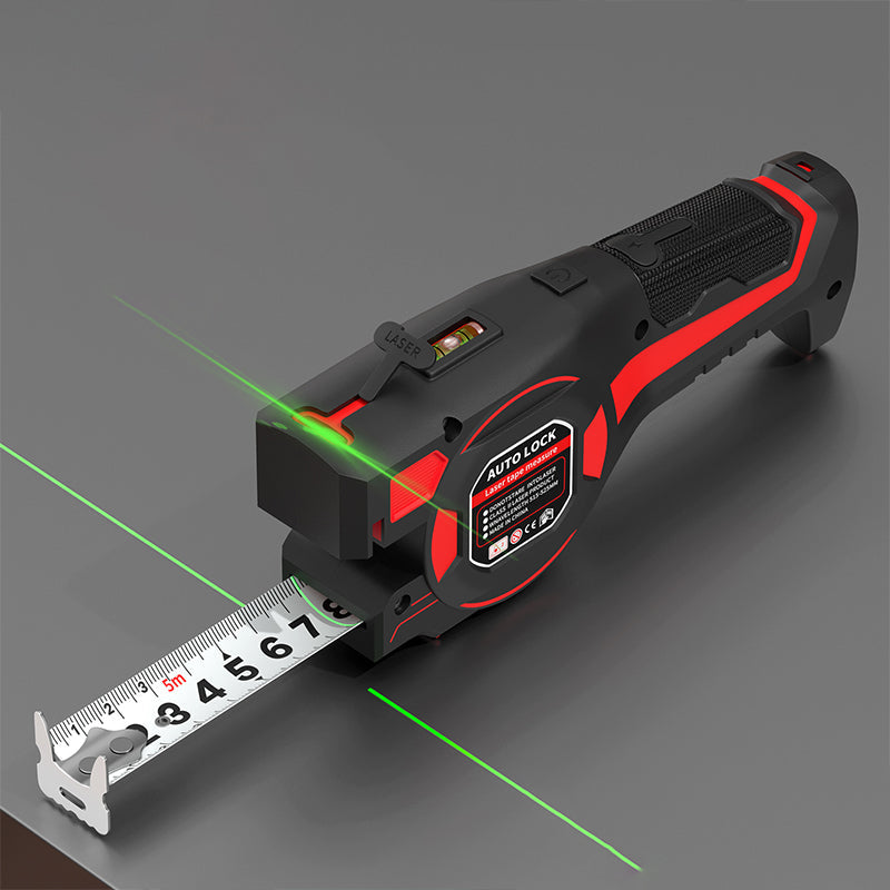 2-i-1 Måttband med Laser – För Exakt Mätning